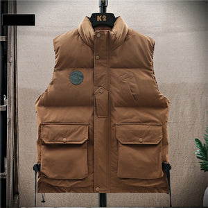 Brown Winter Utility Vest