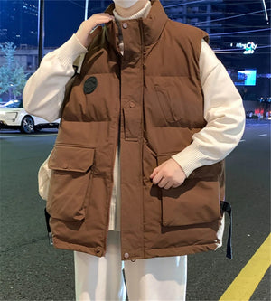 Brown Winter Utility Vest