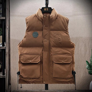 Brown Winter Utility Vest