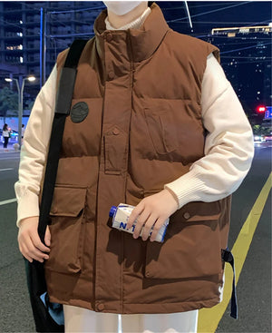 Brown Winter Utility Vest