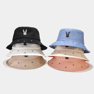Bucket Hat Cartoon Rabbit