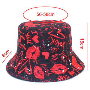 Bucket Hat Cotton Heart