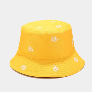 Bucket Hat flower embroidery