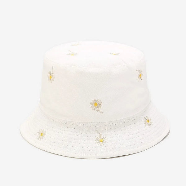 Bucket Hat flower embroidery