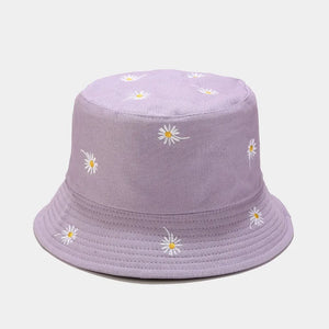 Bucket Hat flower embroidery
