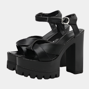 Buckle Chunky Sandals Comfortable