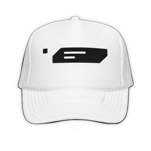Bullet Point Trucker Hat - product view on white background