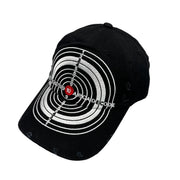 Bull's-eye Cross Embroidery Y2K Caps