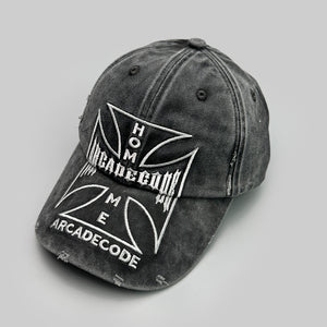 Bull's-eye Cross Embroidery Y2K Caps