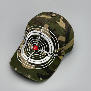 Bull's-eye Cross Embroidery Y2K Caps