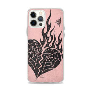 Burning Heart Y2K Phone Case