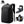 Black business backpack with a structured shell body and side water bottle pocket