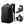 Black business backpack with a structured shell body and side water bottle pocket