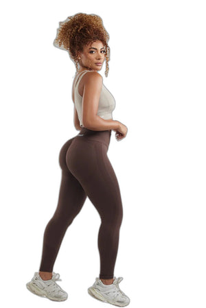 Butt Scrunching Leggings - product view on white background
