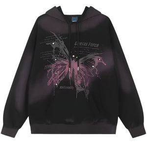 Butterfly Graphic Y2k hoodie