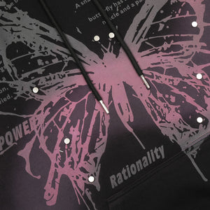 Butterfly Graphic Y2k hoodie