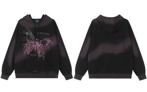Butterfly Graphic Y2k hoodie