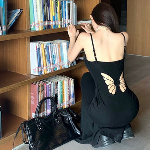 Butterfly Sexy Backless Dress