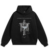Butterfly Skeleton Graphic Y2K Hoodie