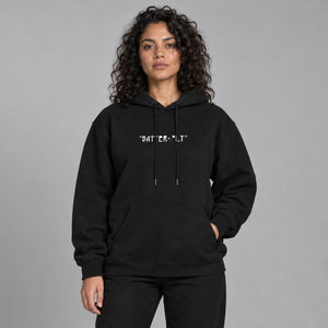 Butterfly Y2k Hoodie Fleece – worn by a woman