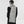Black and white calligraphy techwear scarf in faux fur