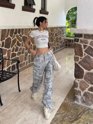 Camo baggy cargo pants