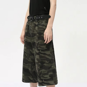 Camo Calf-Length Y2k Jeans