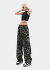 Camo cargo jogger pants