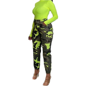 Camo Cargo Pants Army Green