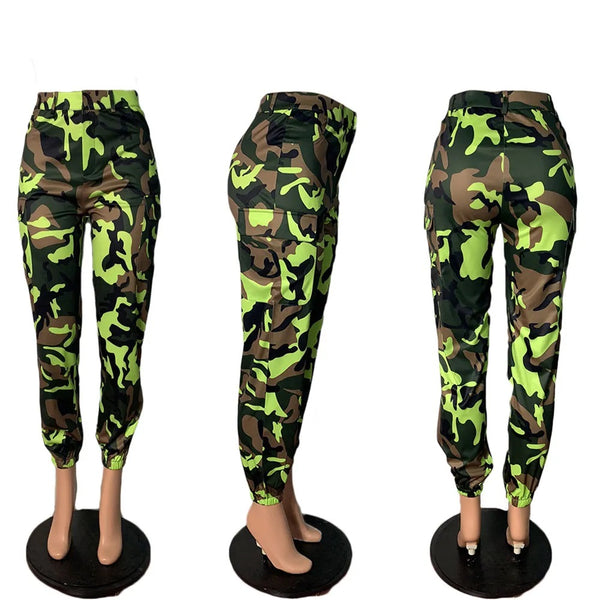 Camo Cargo Pants Army Green