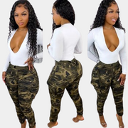 Camo Cargohose Denim