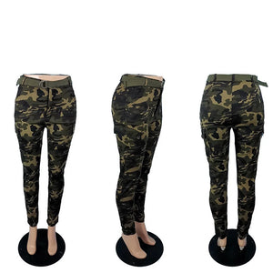 Camo Cargo Pants Denim