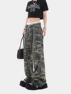 Pantalon cargo camouflage pour femme