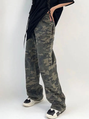 Camo Cargo Pants Jeans