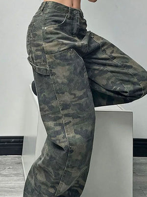 Camo Cargo Pants Jeans