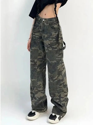 Camo Cargo Pants Jeans