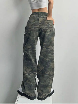 Camo Cargo Pants Jeans