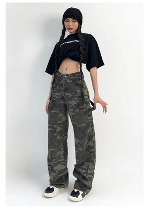 Camo Cargo Pants Jeans