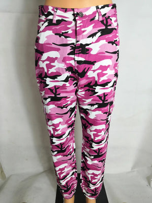 Camo Cargo Pants Pink