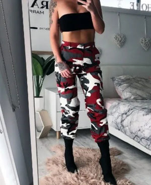 Camo Cargo Pants Pink