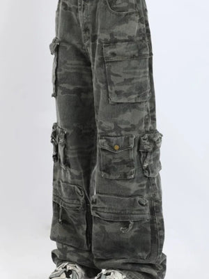 Camo cargo pants streetwear