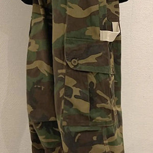 Camo cargo pants with drawstring