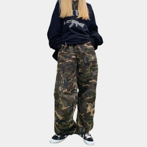 Camo cargo pants women