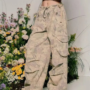 Camo cargo women's pants