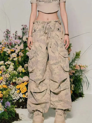 Camo cargo women's pants