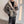 Camo Fur Hood Y2K Jacket båret åben over en sort top, set forfra med pelseffekt rundt om hætten