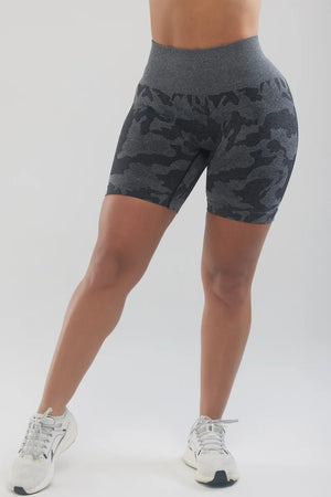 Camo Grey Women Booty Shorts