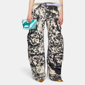 Camo print cargo pants