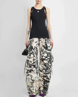 Camo print cargo pants