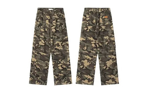 Camo utility cargo pants
